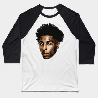 Young Boy Big Face Baseball T-Shirt